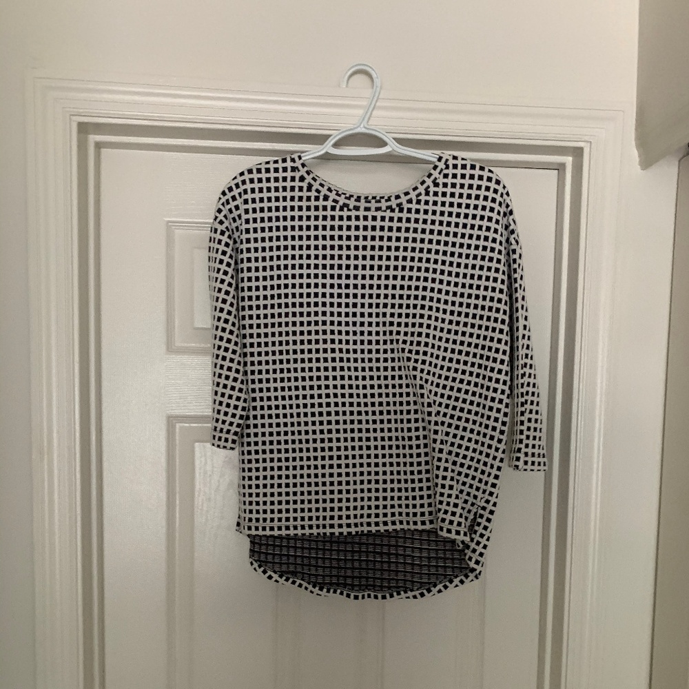 Blue/White Grid Half sleeve